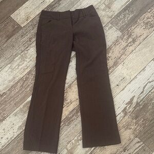 Women’s Size 0 Petite Brown Flared Trousers
